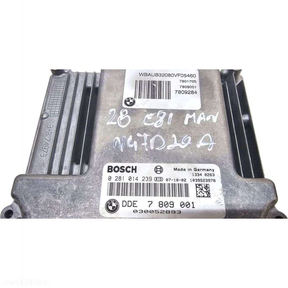 Bmw E81 Zestaw Startowy Komputer Kluczyk Sterownik Cas 118D N47 Nr 423 - 5