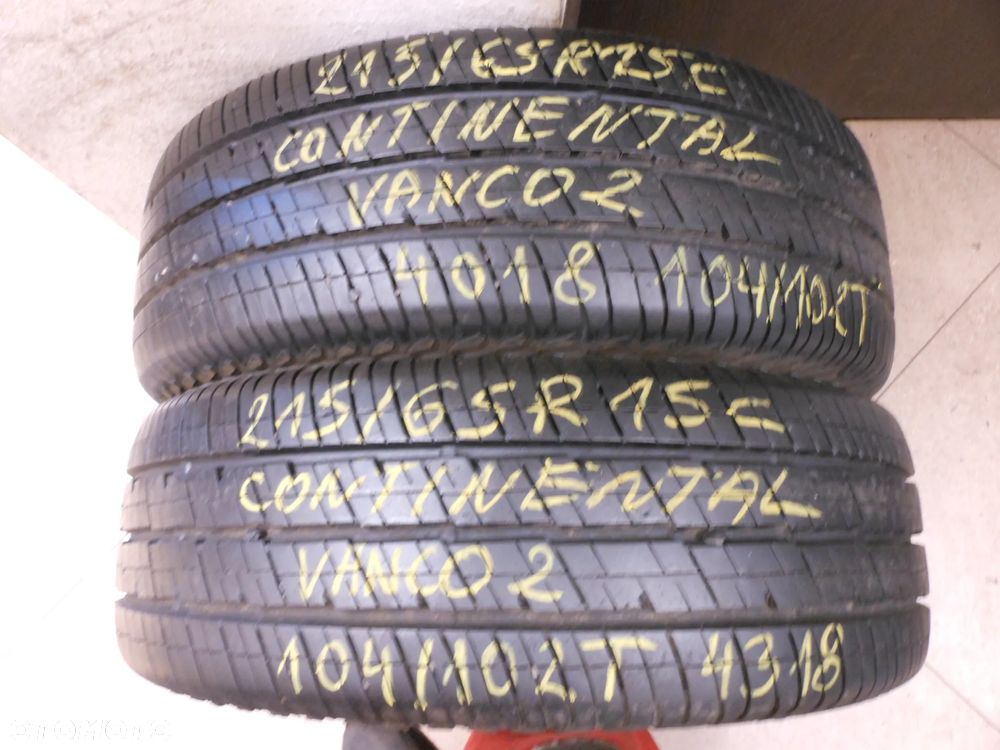 Opony 215/65r15c continental vanco 2 8,5mm lato para - 1