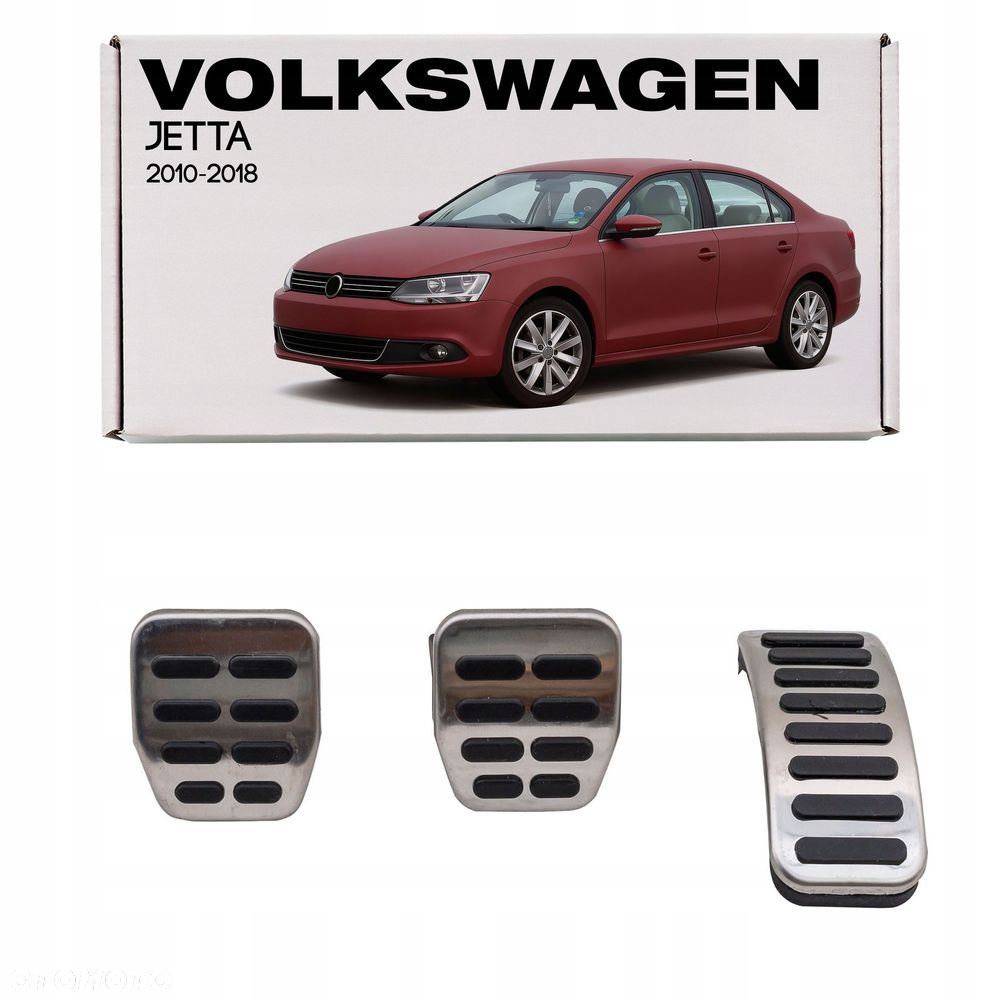 volkswagen jetta vi 2010-2018 manual nakładki na pedały nakładane - 1