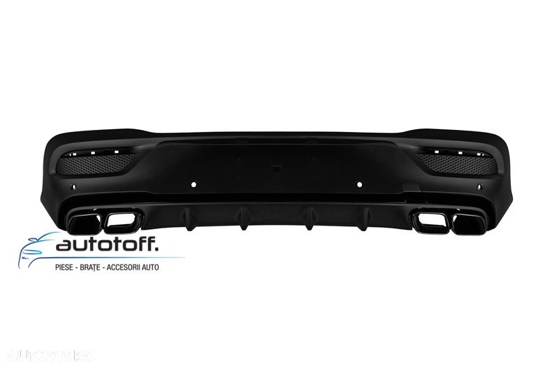 Difuzor bara spate 63 AMG GLE Coupe C167 compatibil cu Mercedes (2020+) Black Design - 7