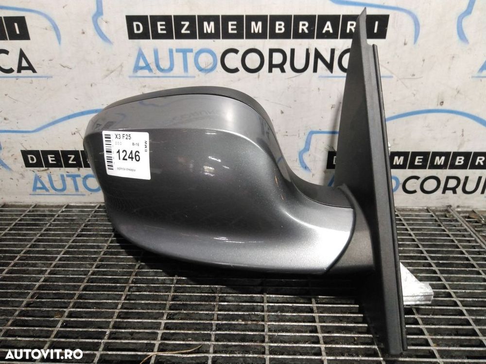 Oglinda dreapta BMW X3 F25 2010 - 2014 4 Usi GRI (1246) Rabatabile - 1