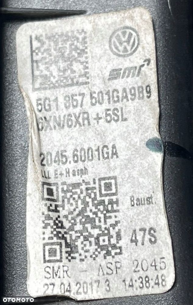 VW GOLF VII LUSTERKO ZEWNĘTRZNE LEWE 5G1857501GA 6 PIN - 11