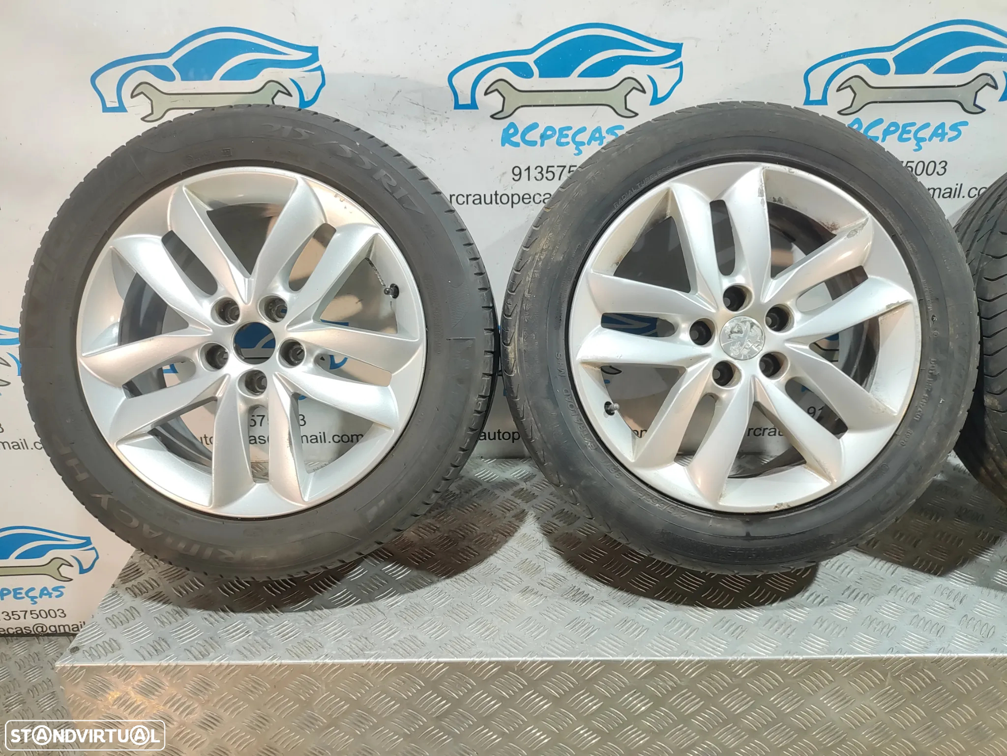 Conjunto Jantes 17 Originais Peugeot 508 1 Mk1 7J ET46 5x108 - 5