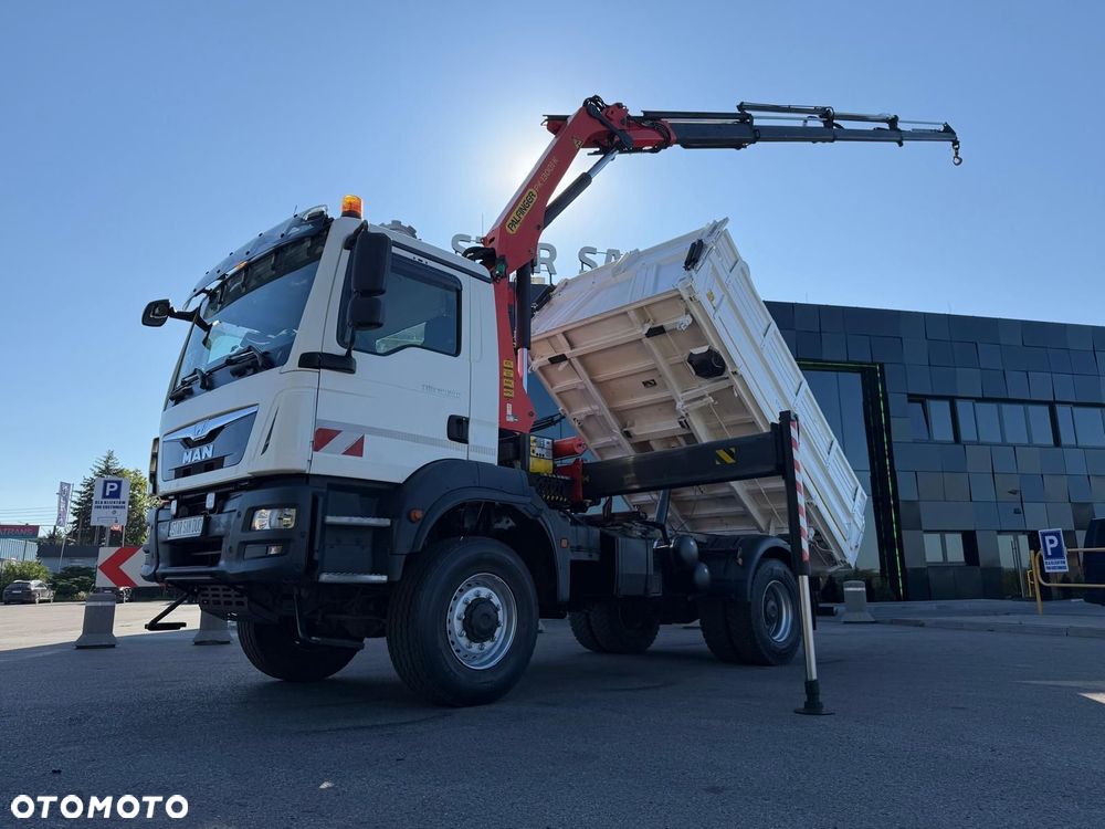 MAN TGM 18.340 4x4 PALFINGER PK 13001 HDS Żuraw Wywrotka - 7