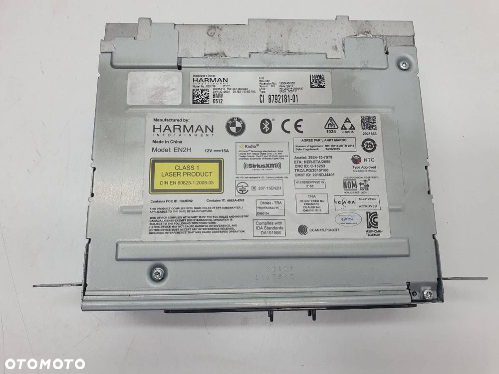 RADIO CZYTNIK NAWIGACJI BMW X4 F26 8792181 - 2