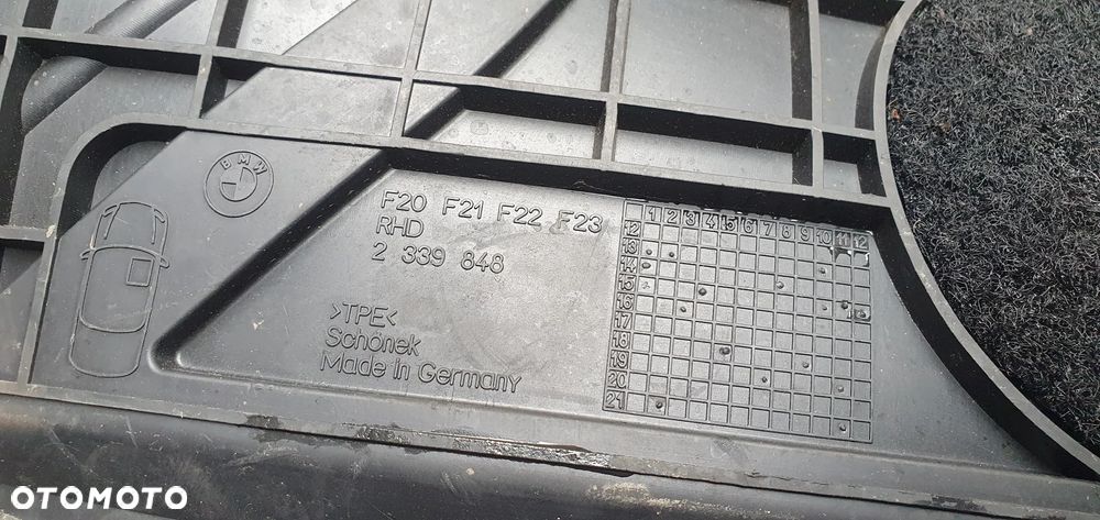 Dywaniki wycieraczki wykładziny oryginał komplet BMW I F20 2210210 - 7