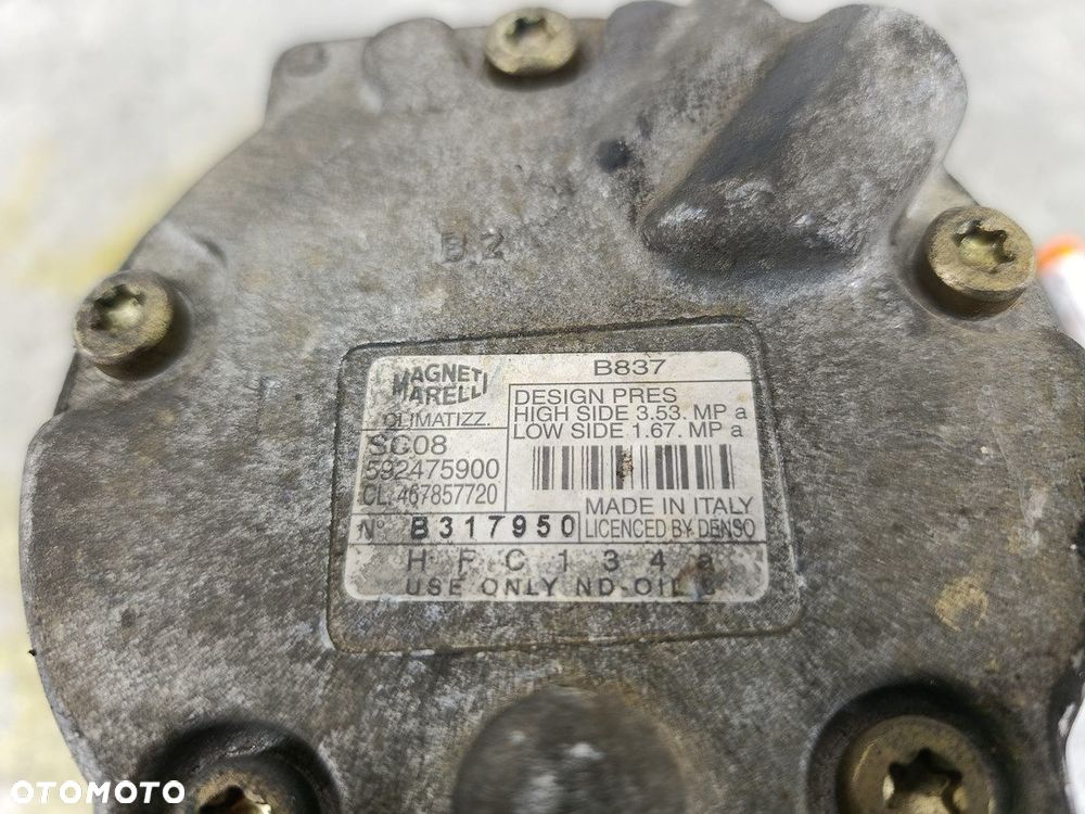 SPRĘŻARKA KLIMATYZACJI FIAT PUNTO II 592475900  467857720 MAGNETI MARELLI - 7