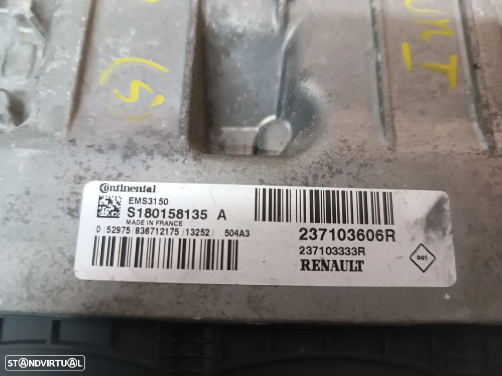 UNIDADE / CENTRALINA DO MOTOR RENAULT CLIO IV 1.2TCE S180158135A 237103606R 237103333R - 4