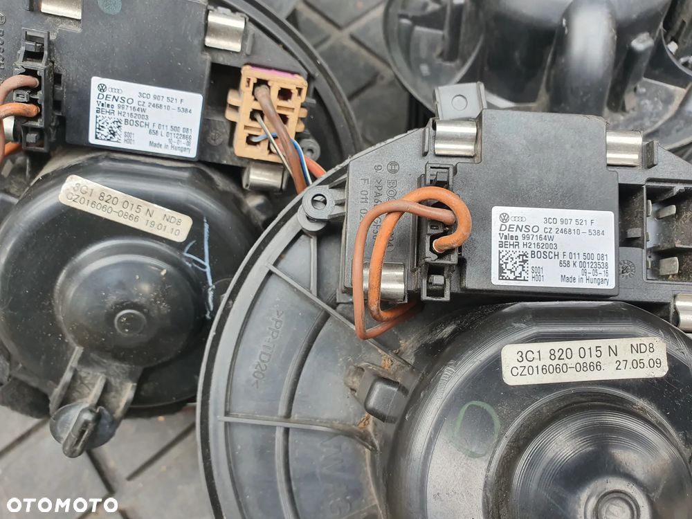 VW AG DMUCHAWA WENTYLATOR NAWIEWU 3C0907521F 3C1820015N  + REZYSTOR OPORNICA SEAT LEON II ALTEA GOLF - 6