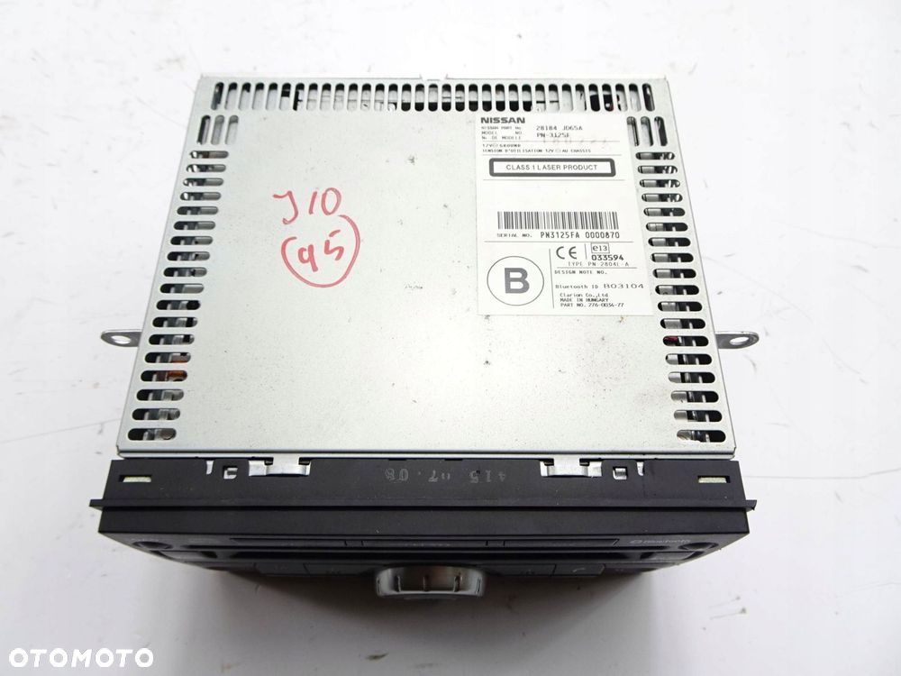 radio cd nissan qashqai j10 06-09r. - 6
