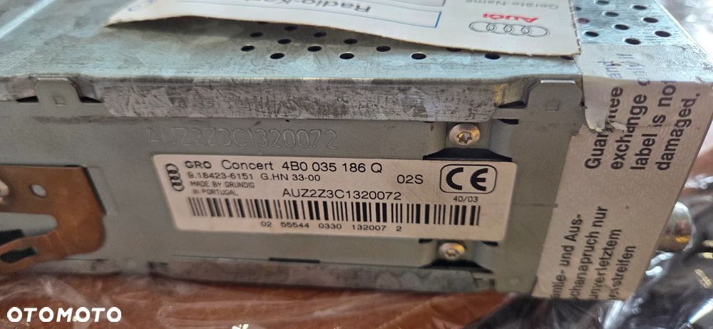 Radio Audi A6 C5 Audi Concert -186Q + kod - 3