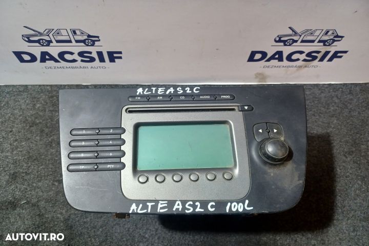 Radio cd 5P1035186B Seat Altea 1 [2004 - 2009] Freetrack minivan 5-us - 1