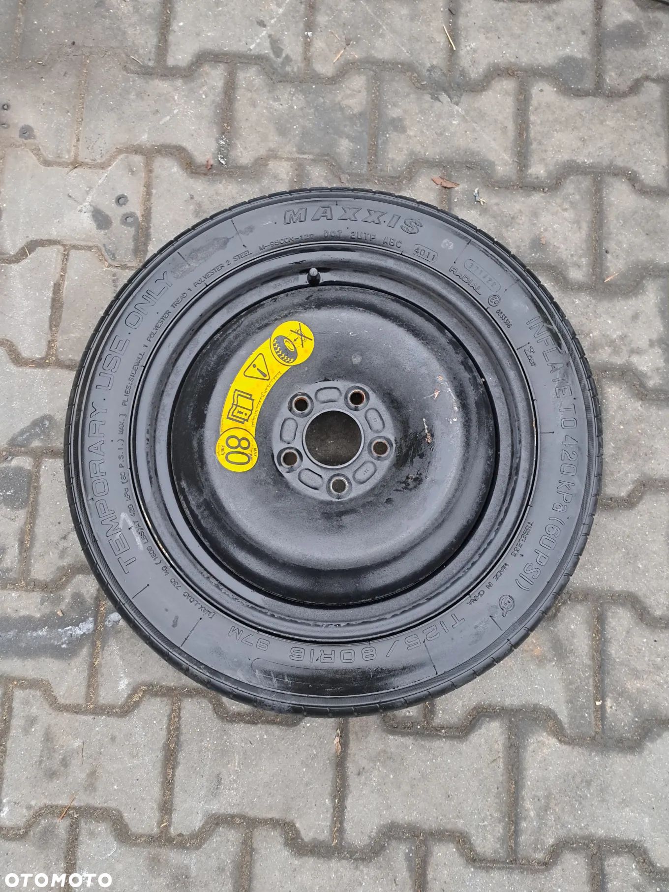 Ford Focus mk3 mk4 koło dojazdowe 125 80 r16 c-max mk2 mondeo mk4 mk5 - 1