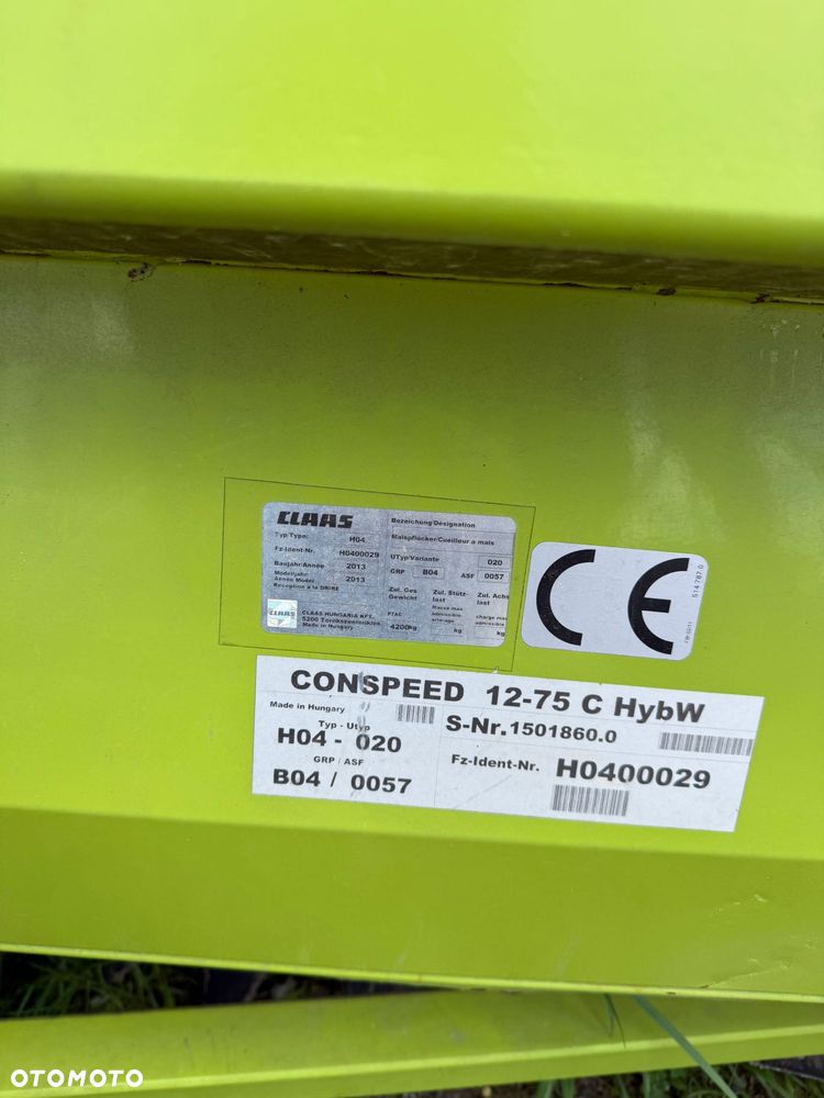Claas conspeed 12-75 C CAPLELLO - 9