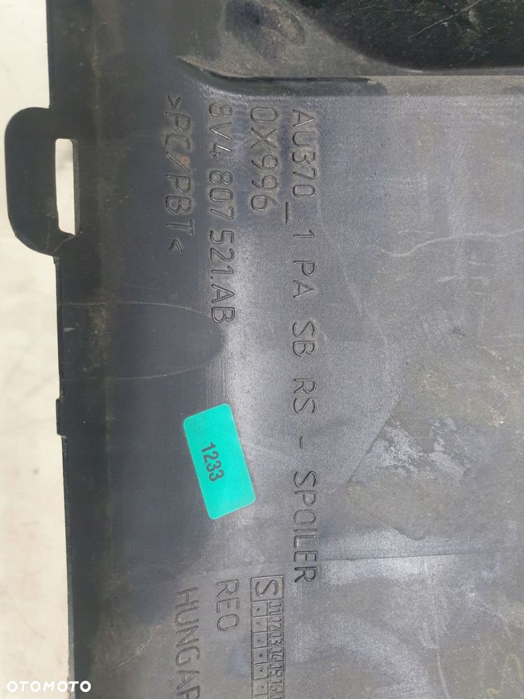 SPOJLER DYFUZOR ZDERZAK AUDI RS3 RS-3 SPORTBACK - 5