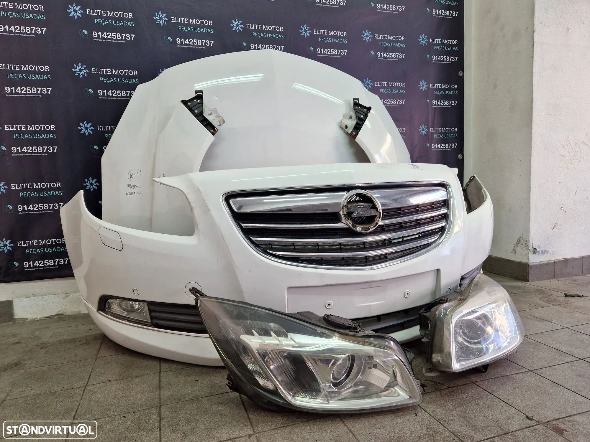 Frente completa usada OPEL INSIGNIA G09 SPORT XENON 2.0 CDTI capot parachoques guardalamas oticas radiadores - 1