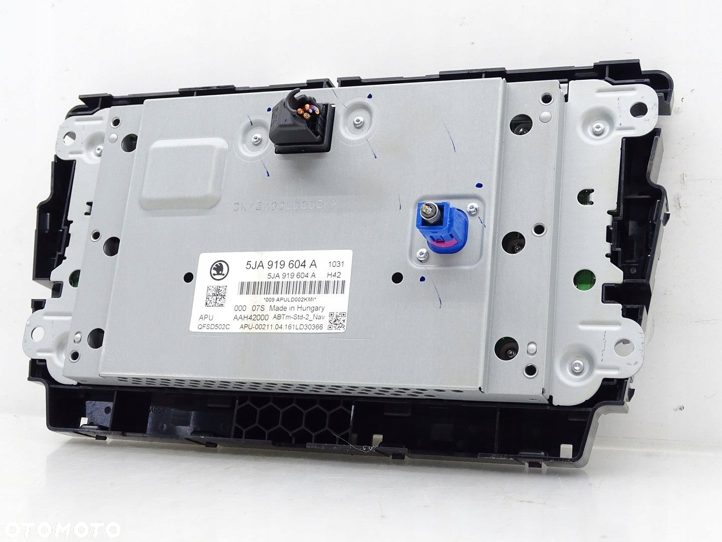EKRAN WYŚWIETLACZ MONITOR LCD NAVI NAWIGACJI SKODA RAPID I 5J 5JA919604A - 3