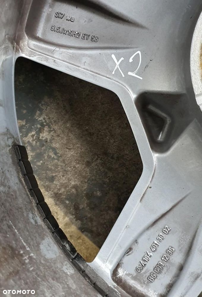ALUFELGI FELGI 19 9.5J ET56 8.5 J ET58 AMG MERCEDES ML W164 A1644011802 KPL - 9