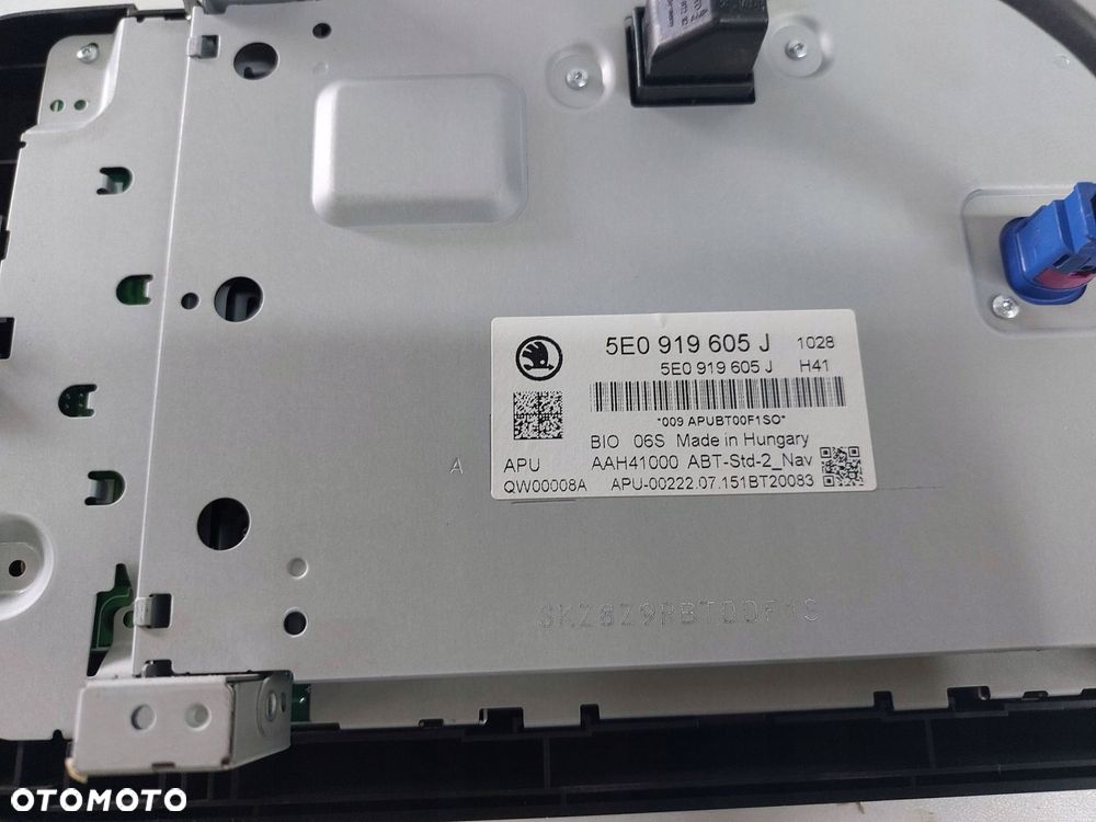 skoda octavia iii nawigacja wyświetlacz ekran radio 5e0919605j europa - 4