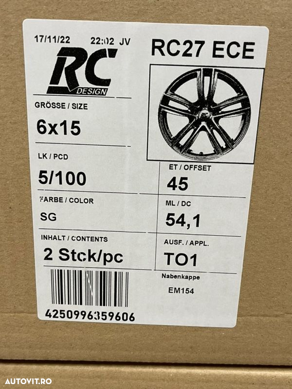 Jante Toyota Yaris new noi 15 inch - 8