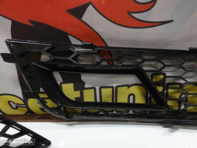 Grelhas faróis nevoeiro Audi A4 B8 11-15 RS LOOK preto brilhante - 15