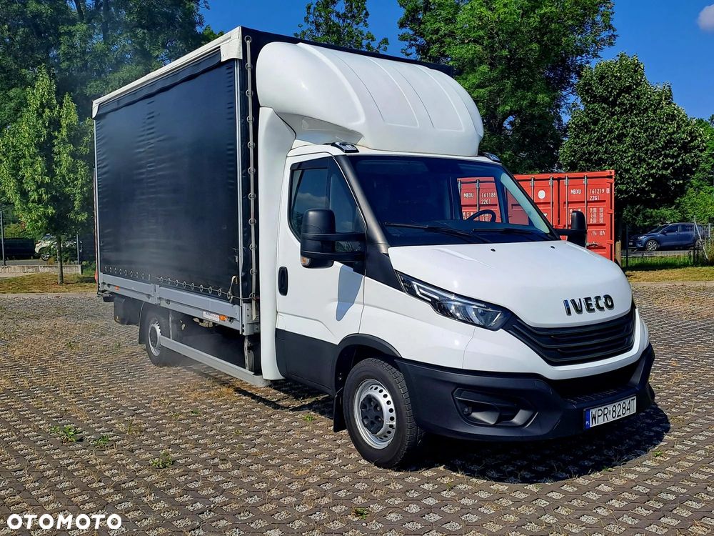 Iveco Daily | Plandeka + Winda 750kg | Gwarancja 12mc |  3.0l 180KM | Full Led |  Krajowy | 8 EP | Firanka | - 1