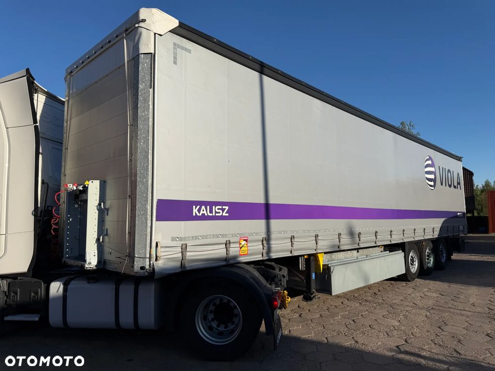 Schmitz Cargobull FIRANKA STANDARD / OPONY JAK NOWE / OŚ PODNOSZONA / KOSZ PALETOWY / PIĘKNY STAN / DESKI ALUMINIOWE / DWA KOŁA ZAPASOWE / DO WYBORU 20 SZTUK !! - 2