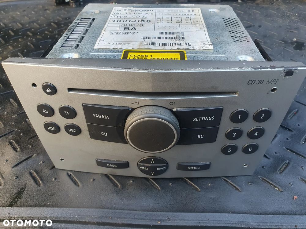 RADIO OPEL ASTRA H 13154305 05-10 TUNER - 1