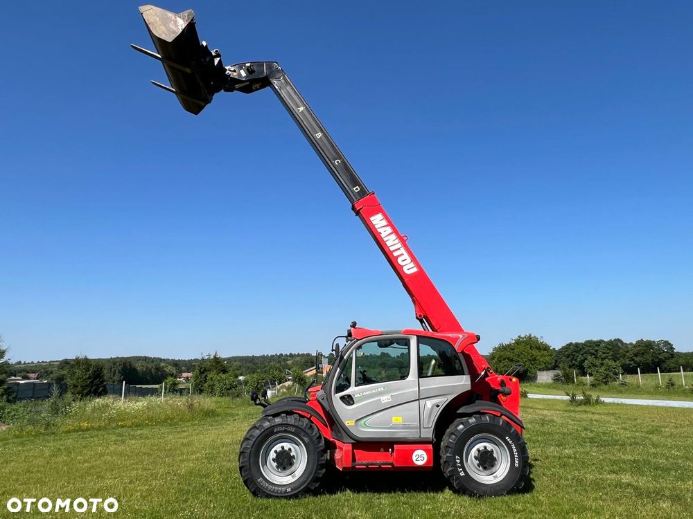 Manitou Ładowarka Teleskopowa  MLT 840-137PS Klimatyzacja Łyżka Widły Merlo JCB 42.7 TF 737 130 541-70 Bobcat TL 38.70 zaczep hydrauliczny - 1