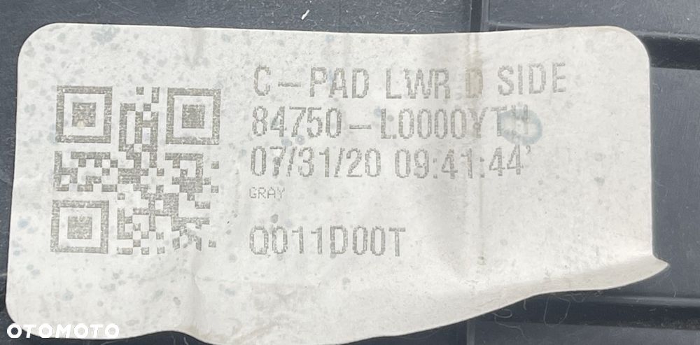 O4 HYUNDAI SONATA 2019 - OSŁONA DESKI LEWA PANEL RĘCZNY 84852-L0100 - 3