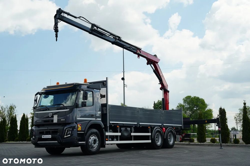 Volvo FMX 430 / SKRZYNIOWY- 7,15 M / HDS HYVA HC-183 / ROTATOR / WIDŁY DO PALET / PILOT - 2
