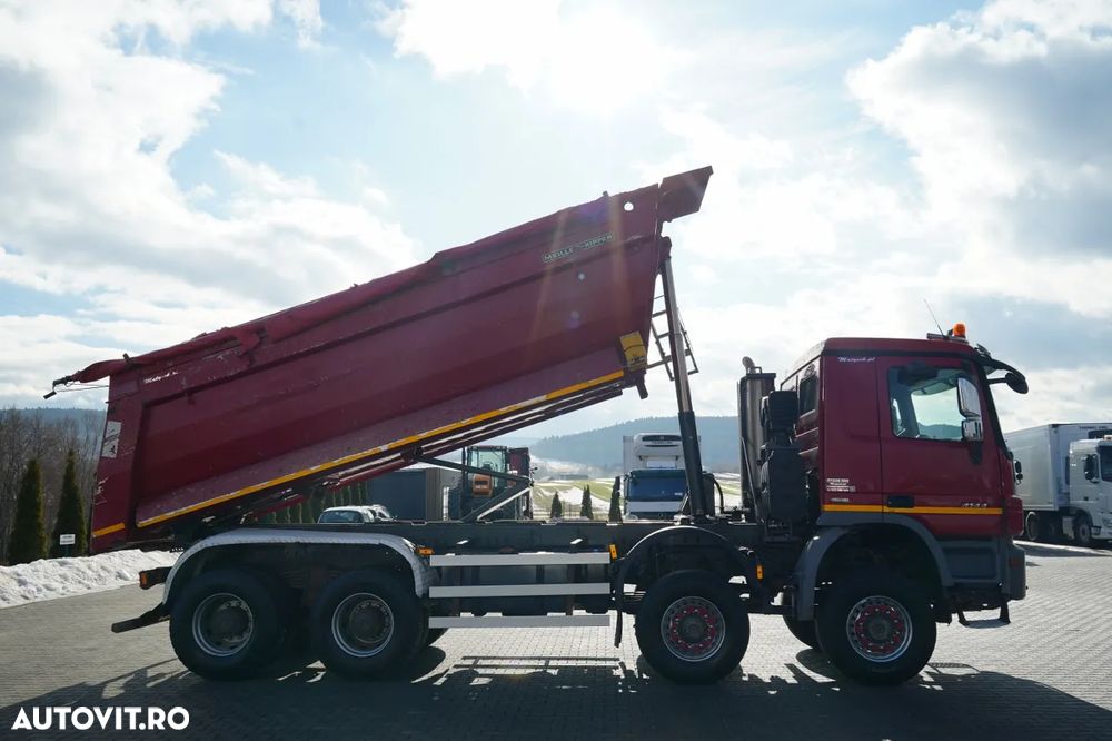 Mercedes-Benz ACTROS 4144 / 8x8 / BASCULATOR SPATE / MEILLER KIPPER / EURO 5 - 6