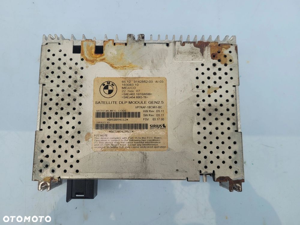 PRZEŁĄCZNIK TUNER RADIO SATELITARNE BMW E61 E63 E64 E65 E66 E70 9142852 - 1