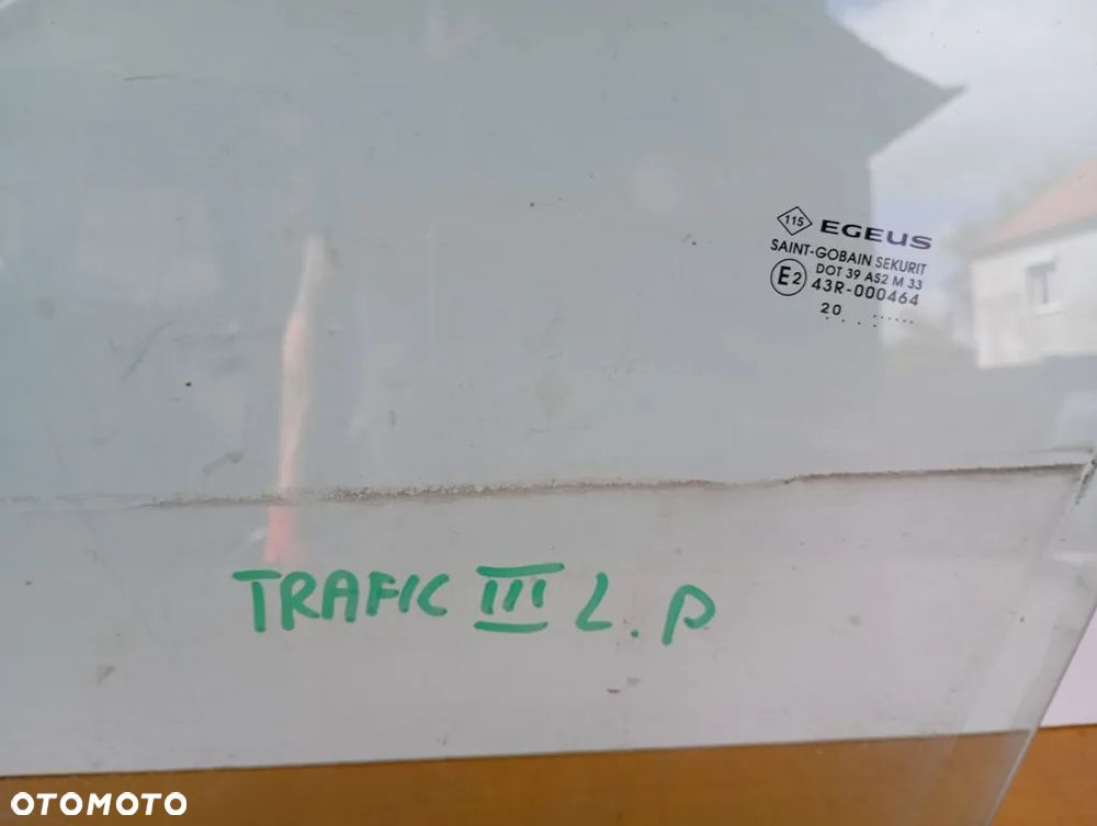 Szyba Drzwi Przednia Lewa Przód Renault Trafic III Opel Vivaro B Fiat Talento 2020r - 5