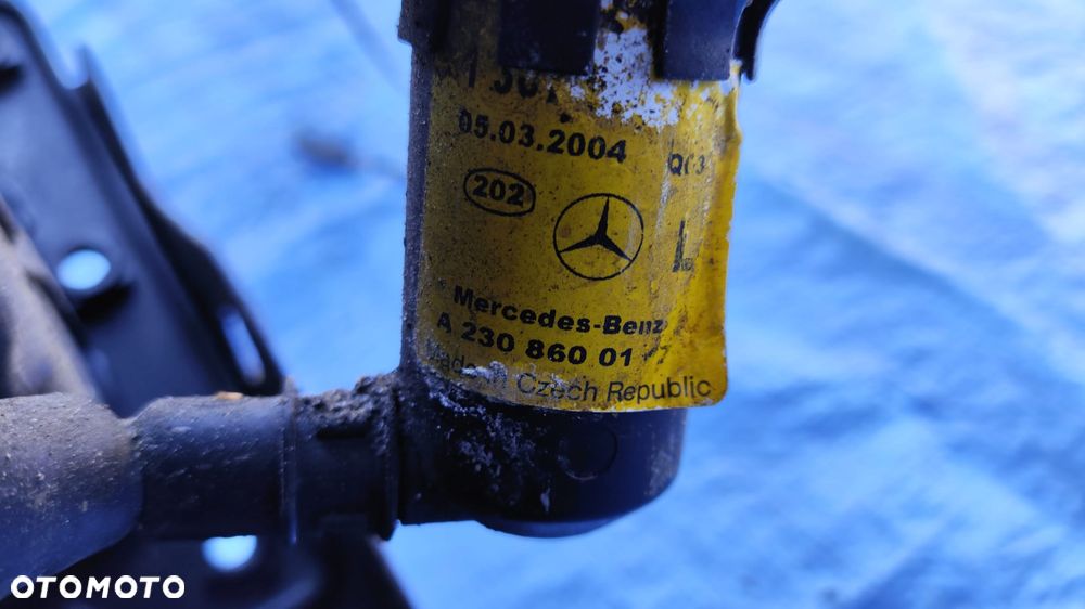 ZDERZAK ATRAPA GRILL BŁOTNIK PRAWY PAS PRZEDNI WZMOCNIENIE CHŁODNICE WENTYLATOR SPRYSKIWACZE LAMPY BI-XENON XENON PRZÓD KOMPLETNY ORYGINALNY LAKIER C946 946 DO ZAŁOŻENIA W KOLOR MERCEDES SL R230 W230 SL500 - 22