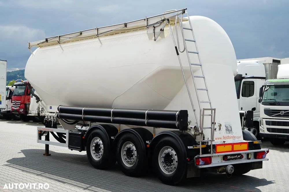 Feldbinder / REMORCA CIMENT / 2 COMPARTIMENTE / 37.000 L / SILOU / AXE SAF / JANTE DIN ALIAJ - 4