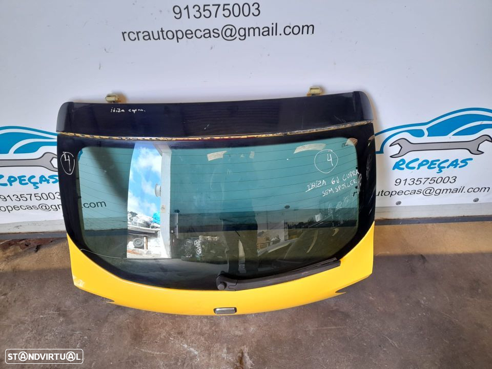 PORTA TAMPA MALA SEAT IBIZA IV 4 MK4 6J FECHO PUXADOR VIDRO 3º STOP - 3
