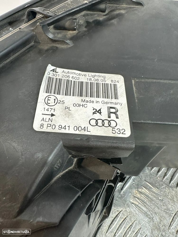 .Conjunto Farois Otica Frente Frontal Originais VAG Audi A3 8P 8P0941003L 8P0941004L 2003 - 2013 - 14