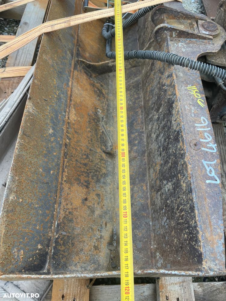 Cupa Taluz cu Inclinare Hidraulica Prindere M1 latime de 1180 mm pentru excavatoare de 2-3.5 tone - 4