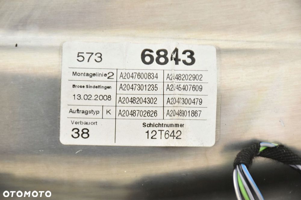 drzwi tylne tył prawe mercedes c w204 sedan - 8