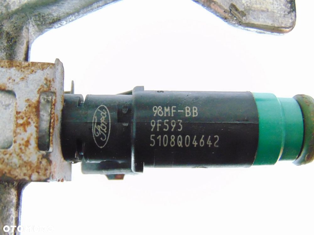 KOMPLET wtryski wtrysk wtryskiwacz paliwa 98MF-BB9F593 Ford Fiesta MK6 VI 1.4 benzyna 02-09r - 10