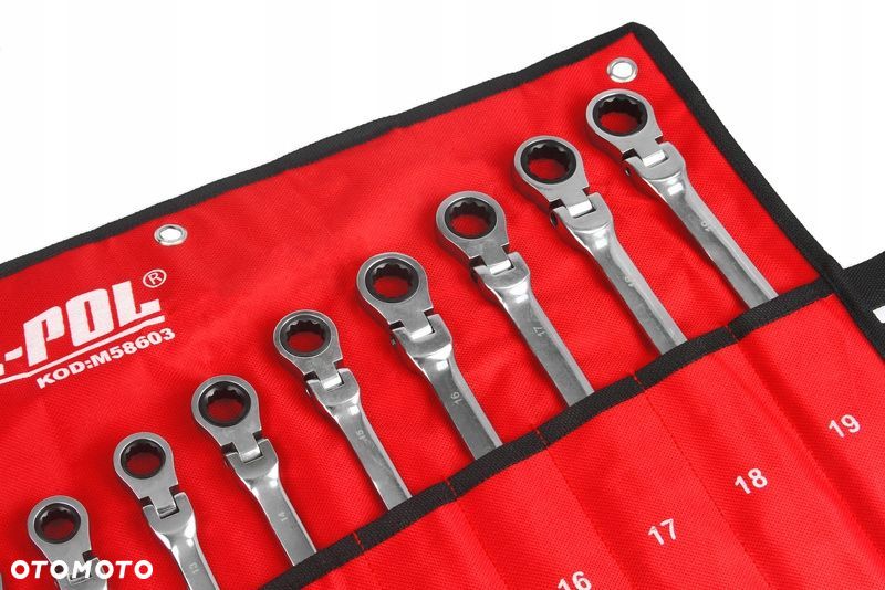 KLUCZE PŁASKIE OCZKOWE Z GRZECHOTKĄ KUTE CrV 12-EL - 10