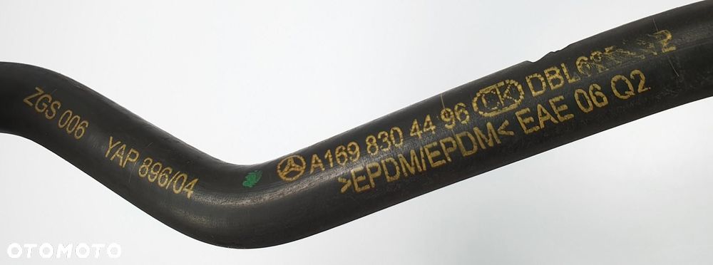 PRZEWÓD WODY MERCEDES W245 1.7 B V8 A1698304496 - 3