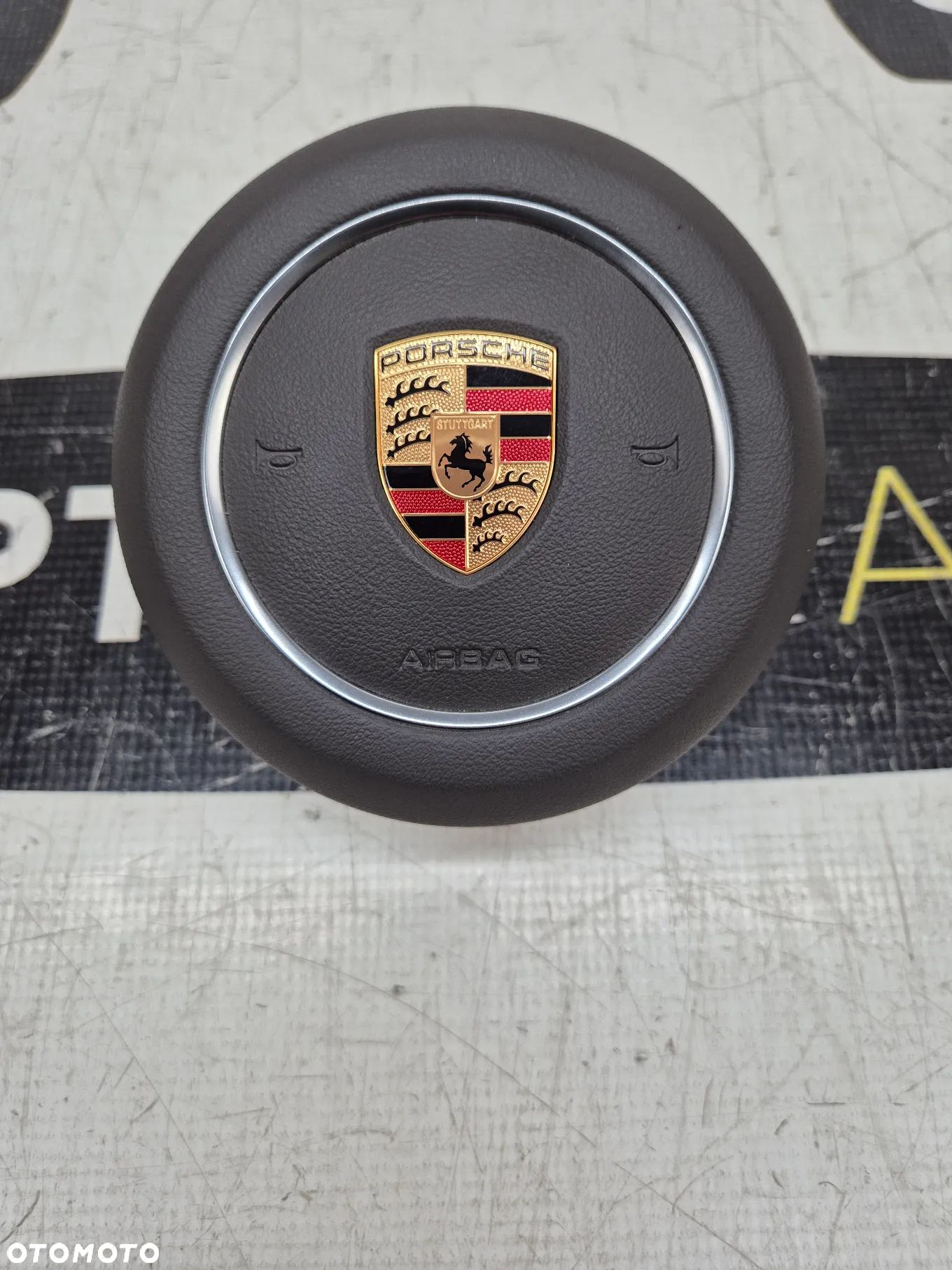 PORSCHE MACAN 911 PANAMERA CAYENNE TAYCAN CAYMAN PODUSZKA POWIETRZNA KIEROWCY AIRBAG BRĄZ - 1