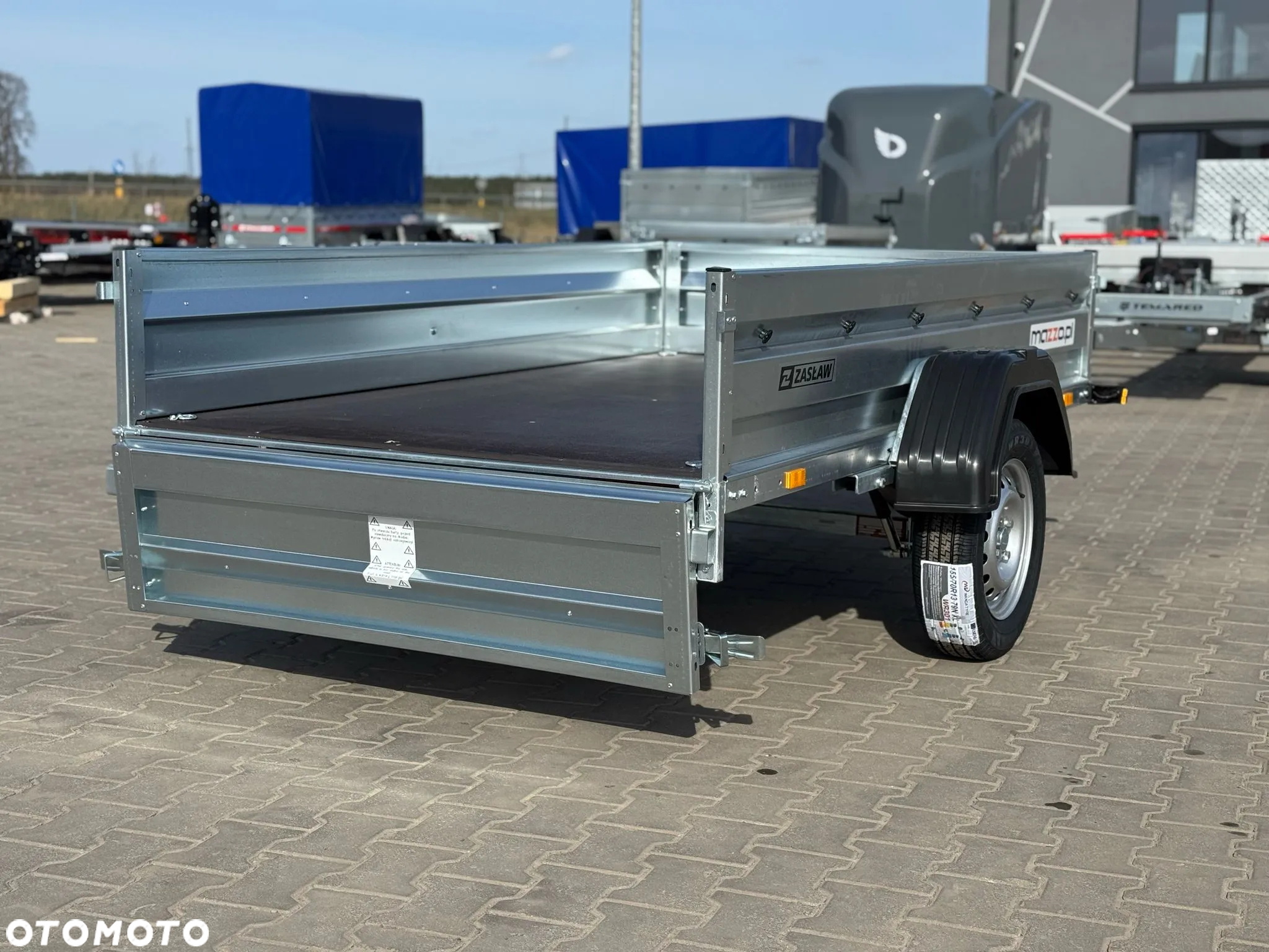 Zaslaw Dostawa Przyczepka na resorze DMC750kg 230x132x35cm SOLIDNA I MOCNA! resorówka - 5