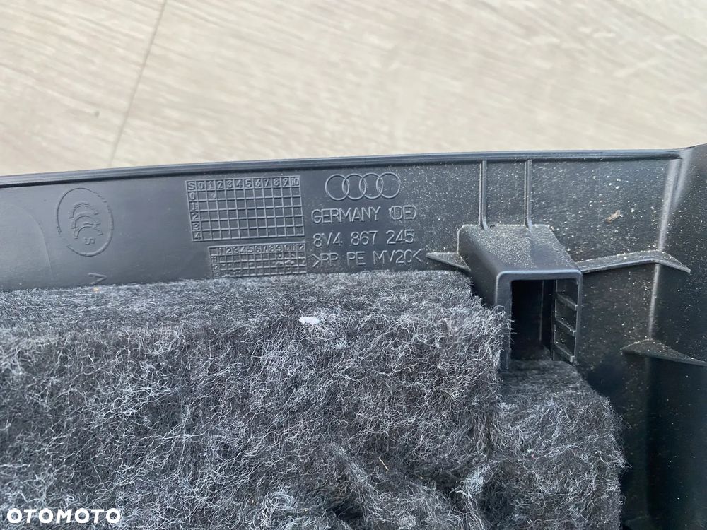 KOMPLET OSŁONA NAKŁADKA SŁUPKA CZARNA PRAWA LEWA AUDI A3 8V - 11