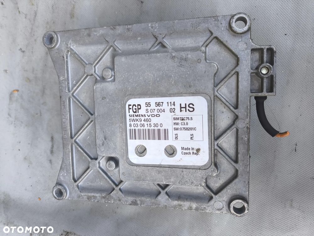 OPEL ASTRA H ZAFIRA B 1.6 B STEROWNIK KOMPUTER SILNIKA 5WK9460 55567114 8030615300 - 1