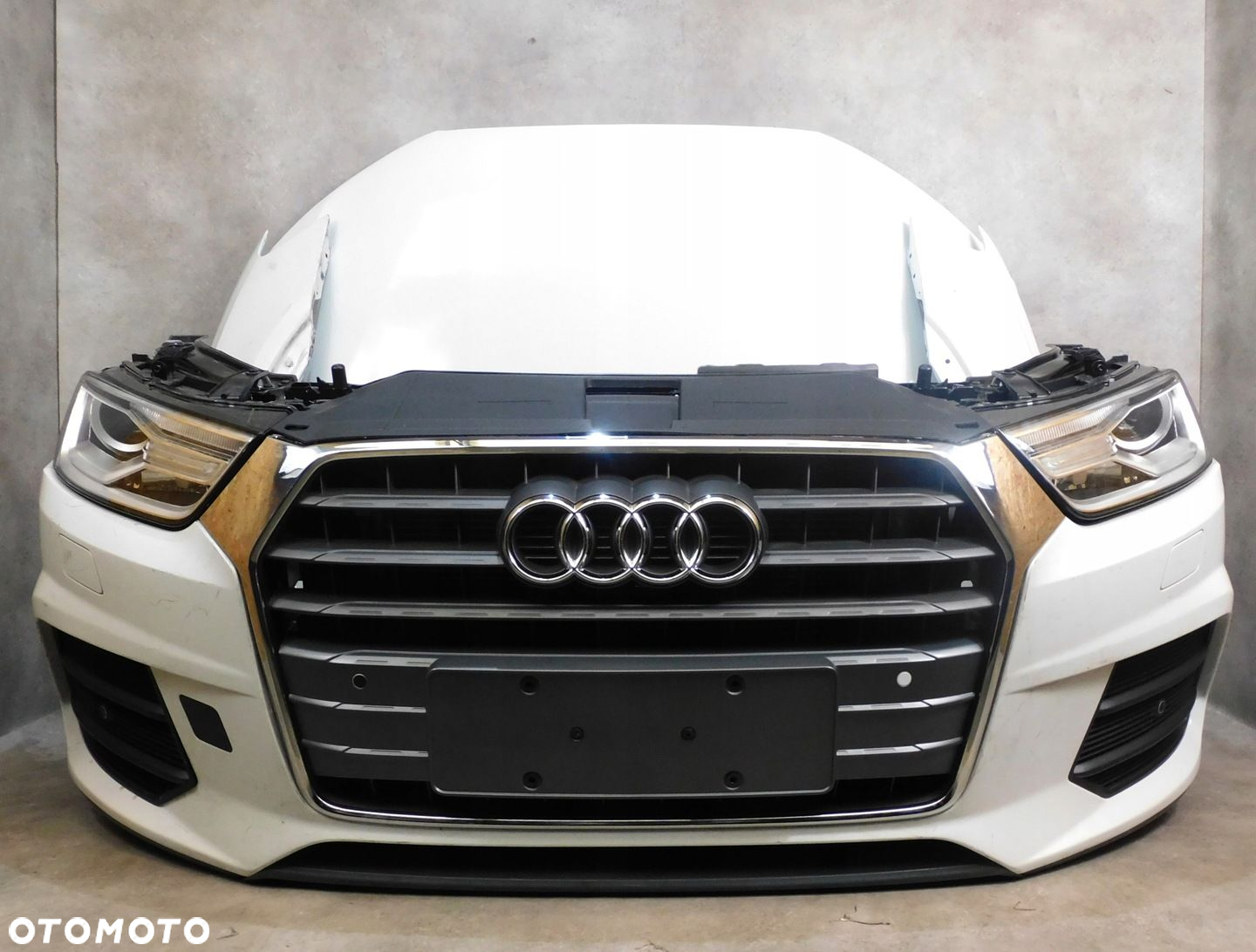 AUDI Q3 8U LIFT PRZÓD ZDERZAK LAMPY MASKA BŁOTNIKI PAS XENON - 3