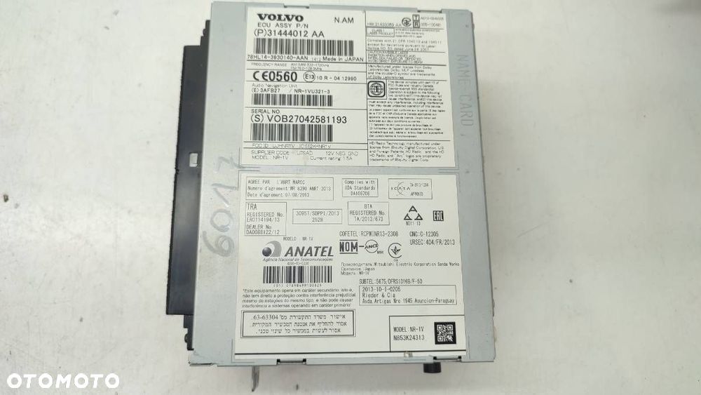 RADIO ODTWARZACZ CD VOLVO XC60 I 31444012 - 3