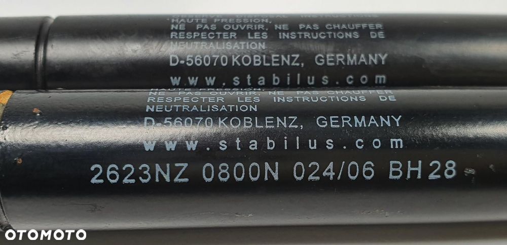 SIŁOWNIKI TELESKOPY MASKI VOLVO C70 II - 2